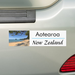 Autocollant De Voiture Magnifique paysage de plage NZ, Split Apple Rock