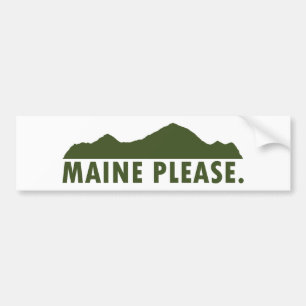 Autocollant De Voiture Maine S'Il Vous Plaît