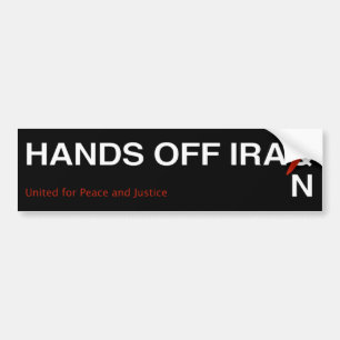 Autocollant De Voiture Mains outre d'adhésif pour pare-chocs de l'Iran