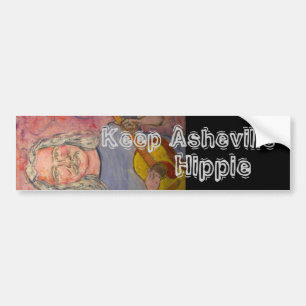 Autocollant De Voiture Maintenez Asheville hippie