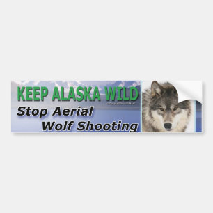 Autocollant De Voiture Maintenez l'Alaska sauvage