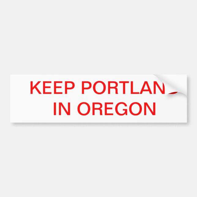 Autocollant De Voiture Maintenez Portland dans l'Orégon (Devant)