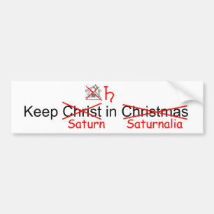 Autocollant De Voiture Maintenez Saturn dans les saturnales