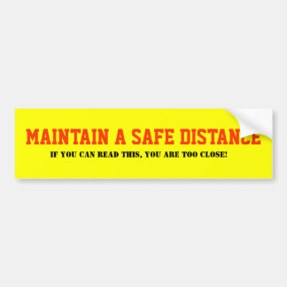 Autocollant De Voiture Maintenez un adhésif pour pare-chocs de distance