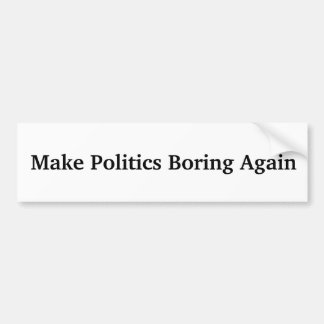 Autocollant De Voiture Make Politics