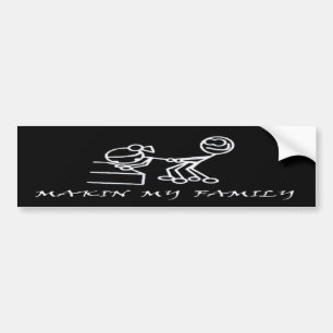 AUTOCOLLANT DE VOITURE MAKIN MA FAMILLE