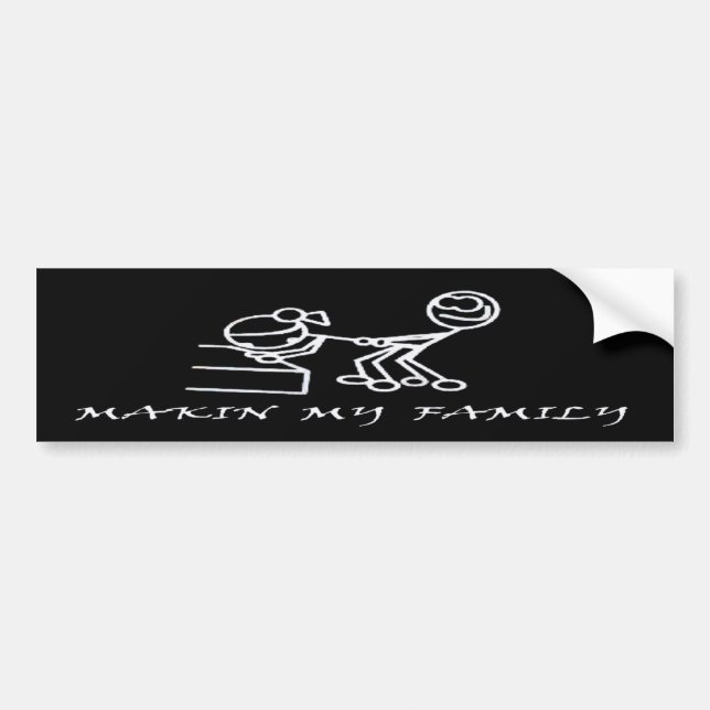 AUTOCOLLANT DE VOITURE MAKIN MA FAMILLE (Devant)