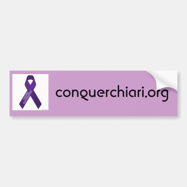 Autocollant De Voiture Malformation de Chiari, conquerchiari.org (Devant)