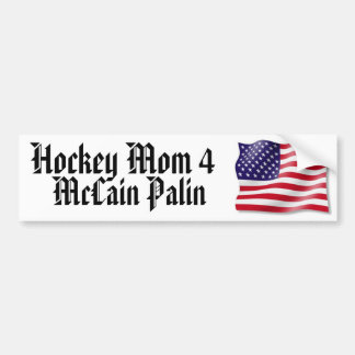 Autocollant De Voiture Maman 4 McCain Palin d'hockey