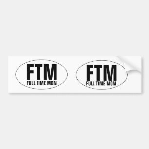 AUTOCOLLANT DE VOITURE MAMAN À PLEIN TEMPS