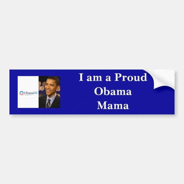 AUTOCOLLANT DE VOITURE MAMAN ADHÉSIF POUR PARE-CHOCS D'OBAMA (Devant)
