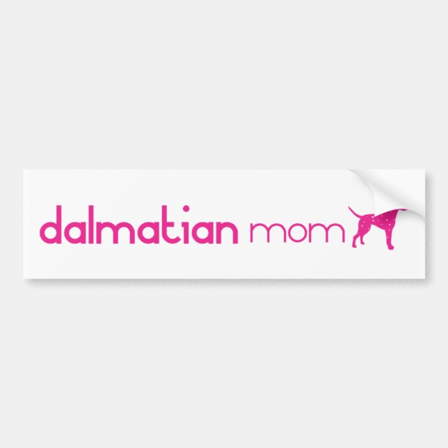 Autocollant De Voiture Maman dalmatienne (Devant)