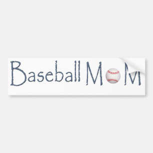 AUTOCOLLANT DE VOITURE MAMAN DE BASE-BALL