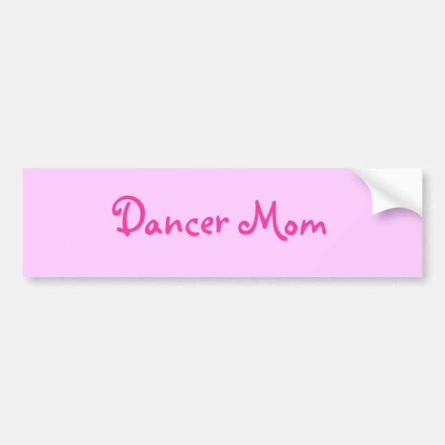 Autocollant De Voiture Maman de danseur (Devant)