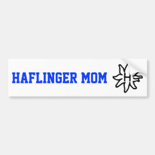 Autocollant De Voiture Maman de Haflinger - adhésif pour pare-chocs