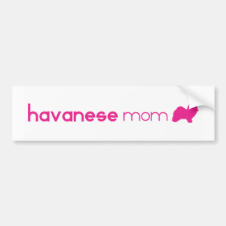 Autocollant De Voiture Maman de Havanese