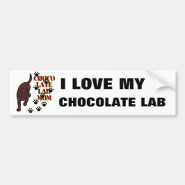 Autocollant De Voiture Maman de laboratoire de chocolat