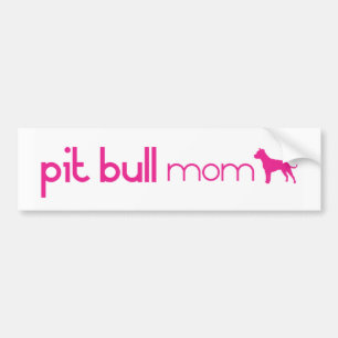 Autocollant De Voiture Maman de pitbull
