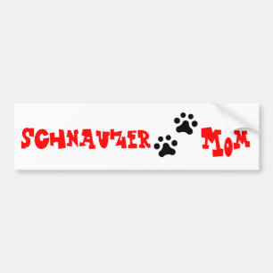 Autocollant De Voiture Maman de Schnauzer