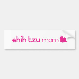 Autocollant De Voiture Maman de Shih Tzu