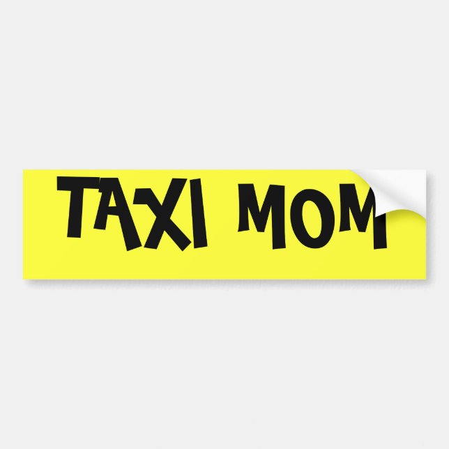 AUTOCOLLANT DE VOITURE MAMAN DE TAXI (Devant)