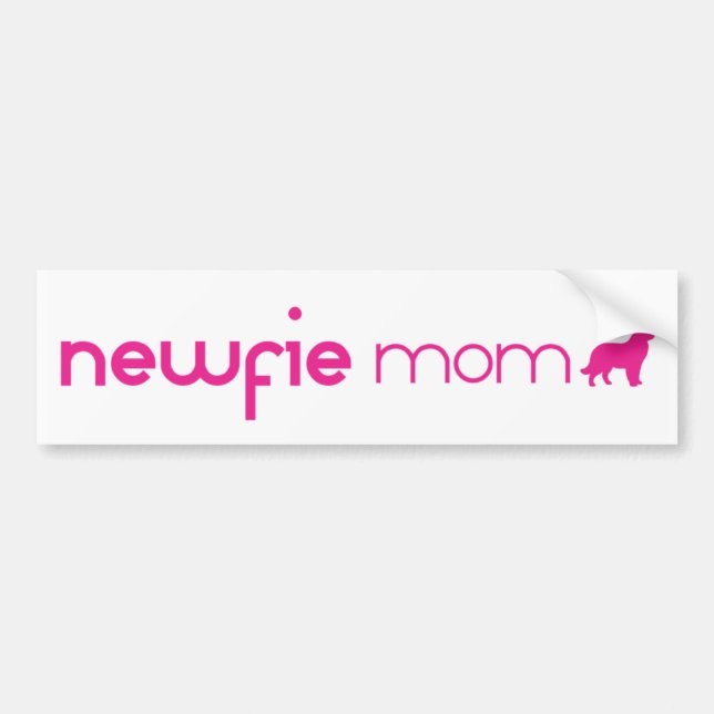 Autocollant De Voiture Maman de Terre-Neuve (Devant)