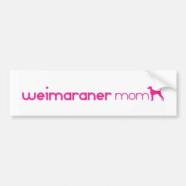Autocollant De Voiture Maman de Weimaraner (Devant)