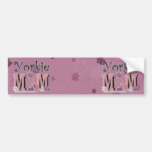 Autocollant De Voiture MAMAN de Yorkie