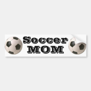 Autocollant De Voiture Maman du football - adhésif pour pare-chocs