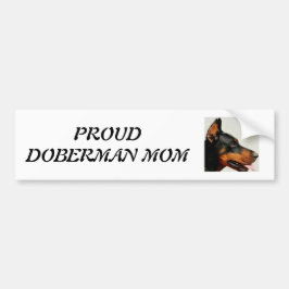 Autocollant De Voiture Maman fière de dobermann