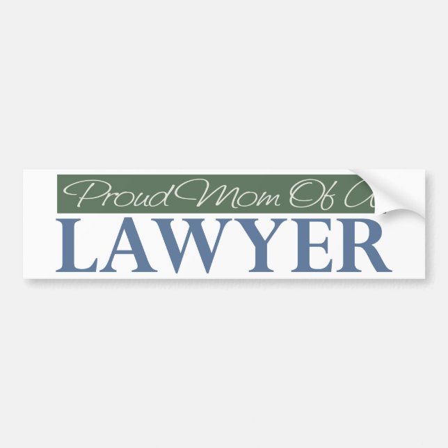 Autocollant De Voiture Maman fière d'un avocat (Devant)