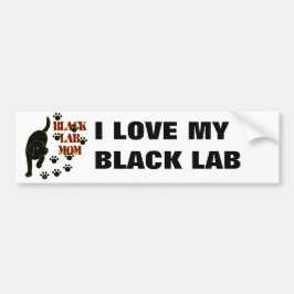 Autocollant De Voiture Maman noire de laboratoire