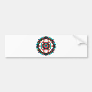 Autocollant De Voiture Mandala amérindienne
