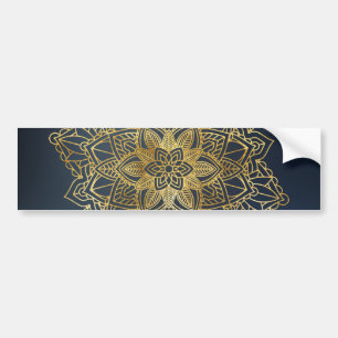 Autocollant De Voiture Mandala d'or