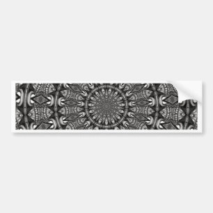 Autocollant De Voiture Mandala monochrome