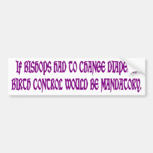 Autocollant De Voiture Mandatory Birth Control Bumper