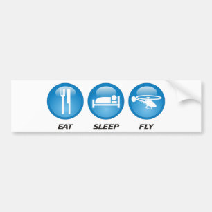 Autocollant De Voiture Mangez la mouche de sommeil