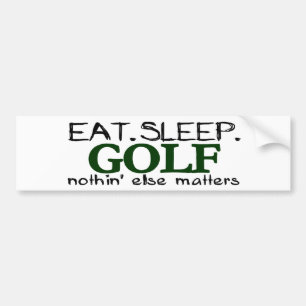 Autocollant De Voiture Mangez le golf de sommeil
