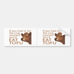 Autocollant De Voiture Mangez le tofu
