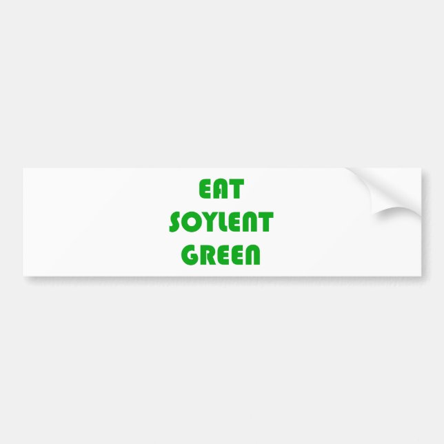 Autocollant De Voiture Mangez le vert de Soylent (Devant)