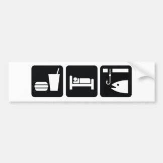 Autocollant De Voiture Mangez les poissons de sommeil