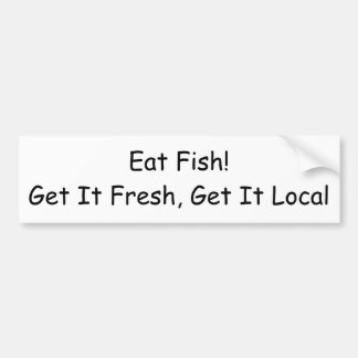Autocollant De Voiture Mangez les poissons ! Obtenez-le frais, obtenez-le