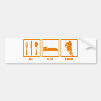Autocollant De Voiture Mangez l'hockey de sommeil