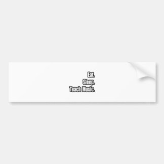 Autocollant De Voiture Mangez Sleep Teach Music