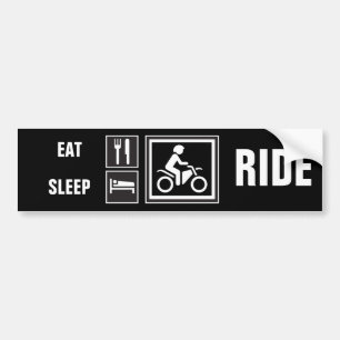 Autocollant De Voiture Mangez. Sommeil. TOUR !