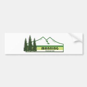 Autocollant De Voiture Manning Provincial Park Bandes Vertes