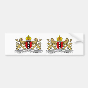 Autocollant De Voiture Manteau de DEUX Amsterdam des bras