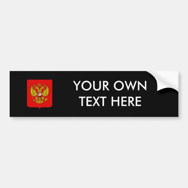 Autocollant De Voiture Manteau de Fédération de Russie des bras (Devant)