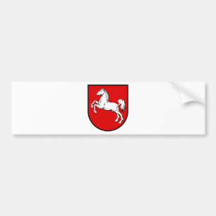 Autocollant De Voiture Manteau de la basse-saxe (Allemagne) des bras