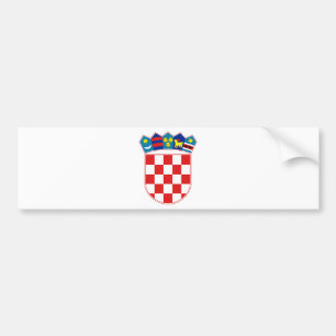 Autocollant De Voiture Manteau de la Croatie des bras heure Hrvatska